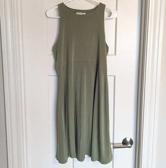 Athleta Santorini Green Swing Dress sz M - Picture 1 of 5